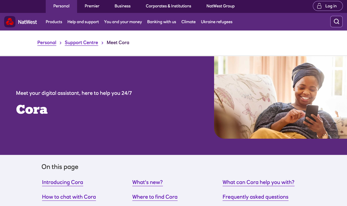 NatWest expands Cora to include credit card journeys