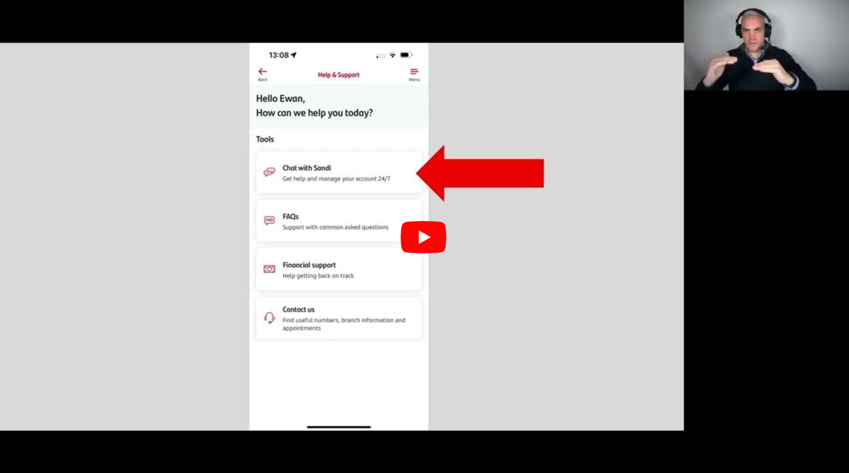 Video walkthrough: Santander UK's Sandi chatbot is best-in-class