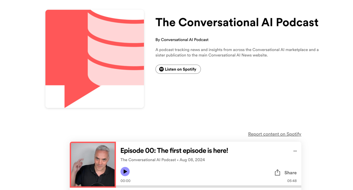 The Conversational AI Podcast is here!