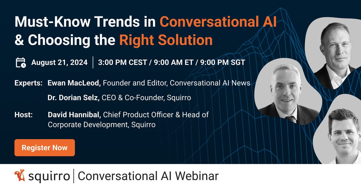 Webinar: Must know trends in Conversational AI & Choosing the Right Solution