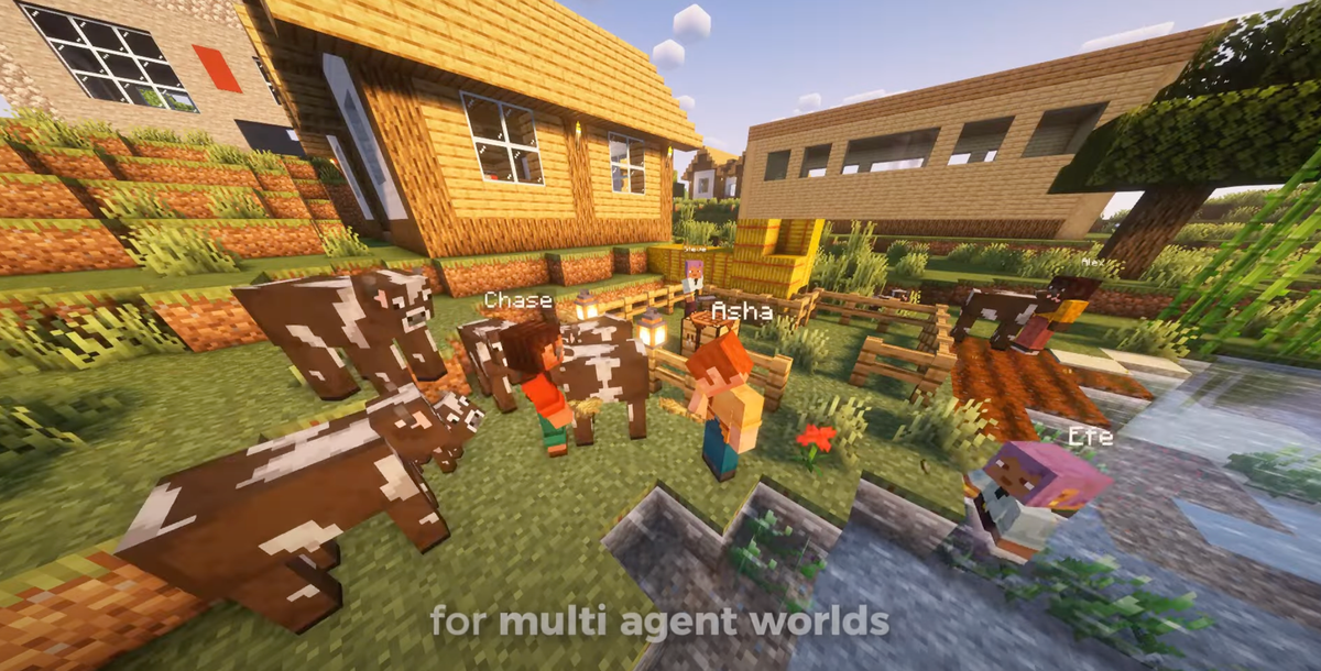 Altera's 1,000 agent civilisation  Minecraft simulation