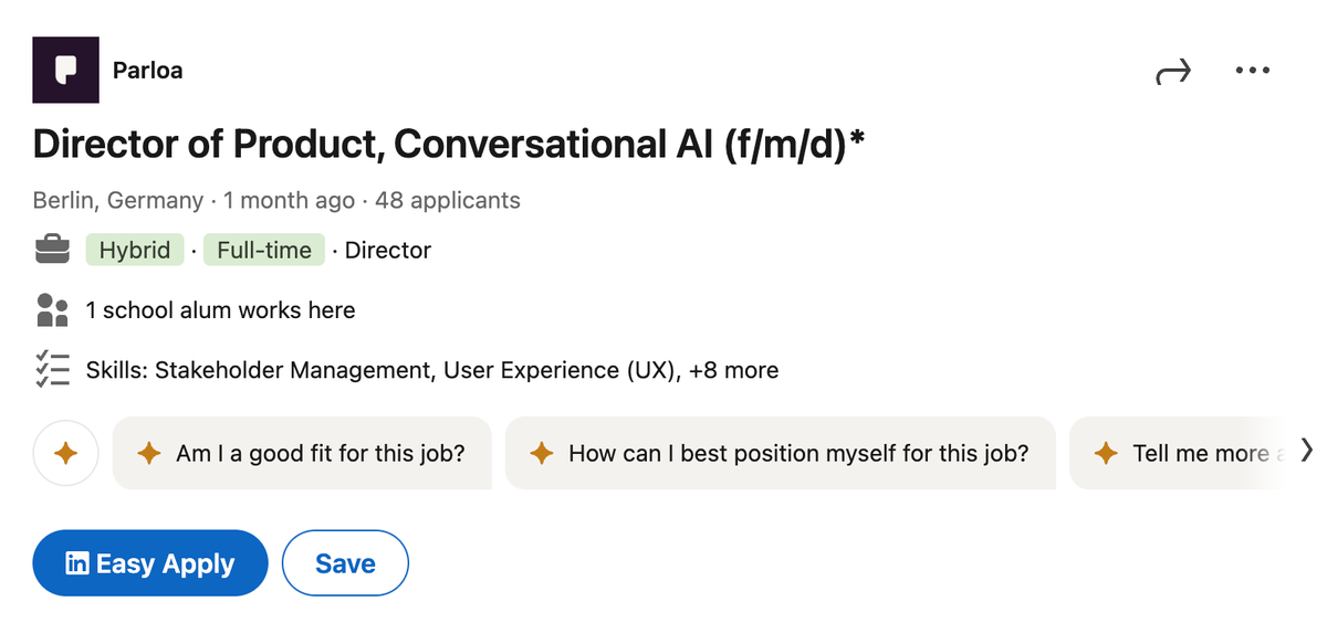 Parloa is hiring a Director of Product, Conversational AI