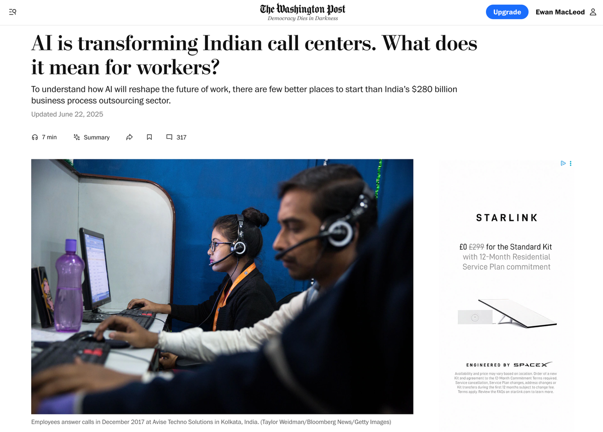 AI's transformation of Indian call centres (including accents)