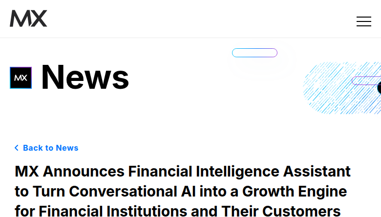 Conversational banking AI goes off-the-shelf as MX packages it for smaller banks
