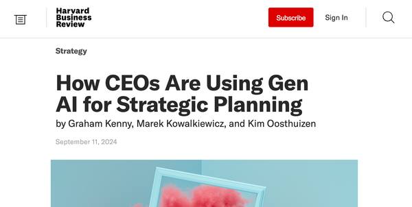 Leveraging GenAI for Strategic Planning