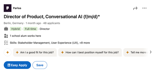 Parloa is hiring a Director of Product, Conversational AI