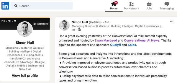 Waracle's Simon Hull reviews Tuesday's Conversational AI Mini Summit