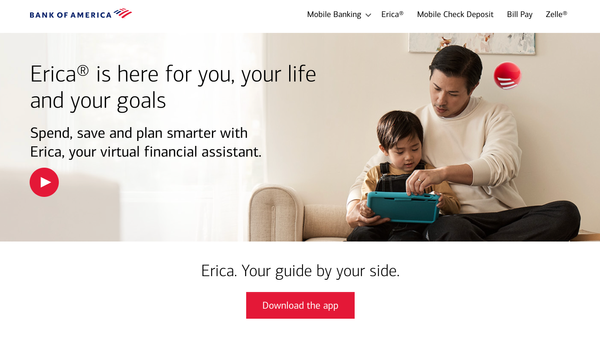 Bank of America's chatbot, Erica, answers 2M messages per day