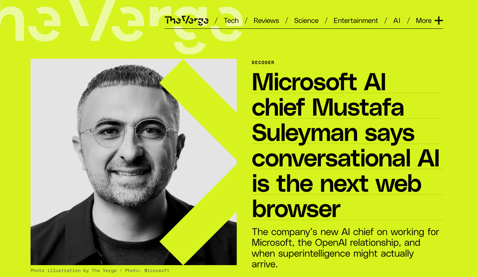 Microsoft's Suleyman: "Conversational AI is the next web browser"