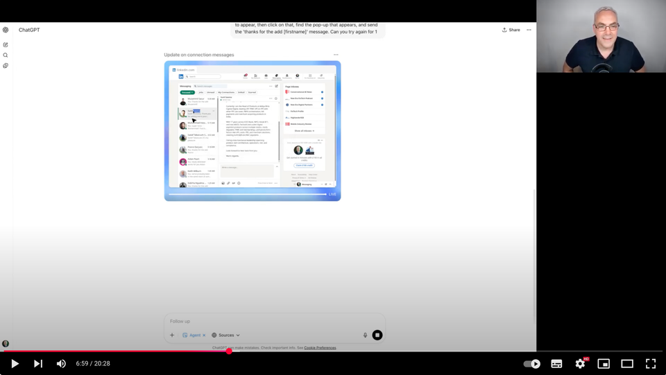 Testing ChatGPT's Agent feature